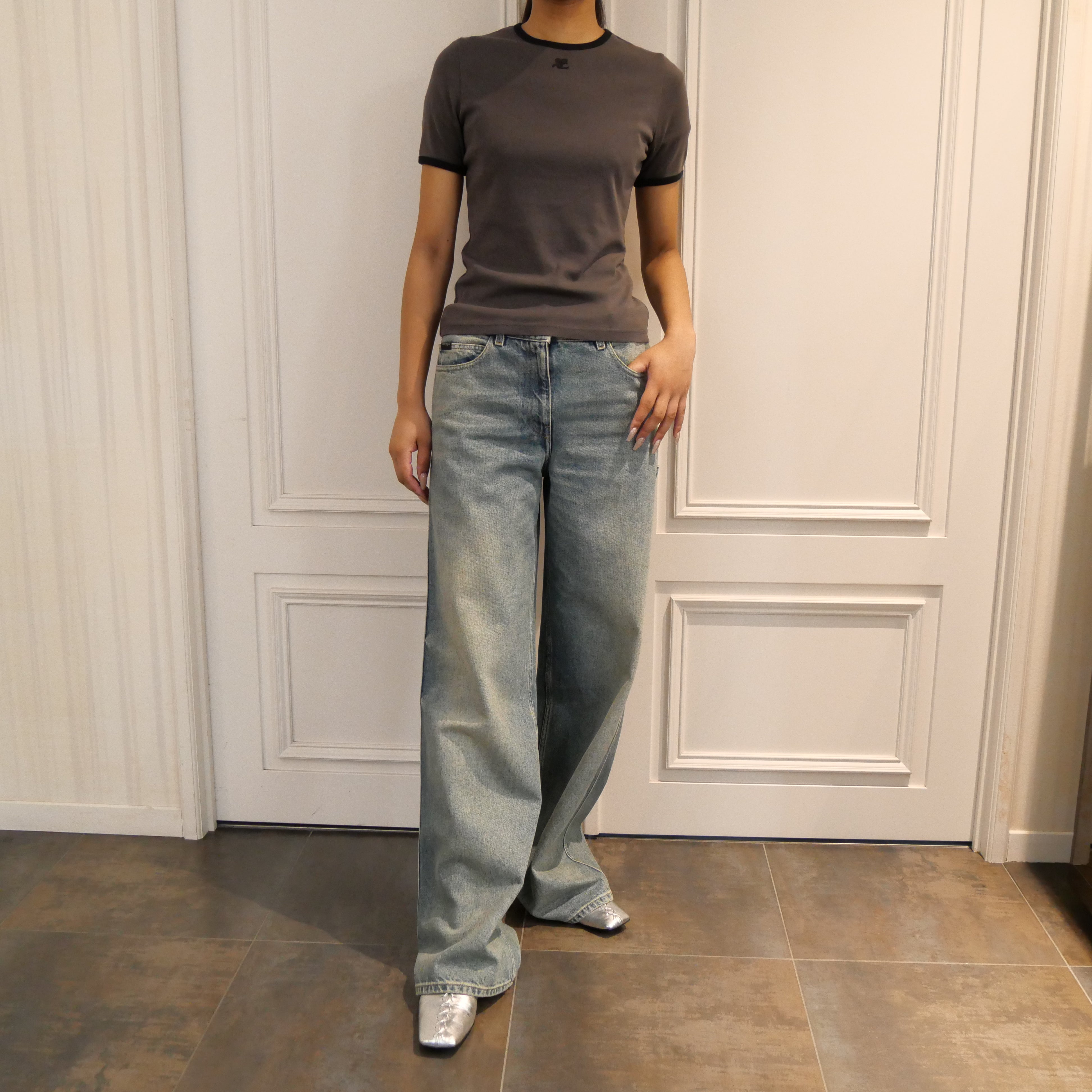 Courrèges [クレージュ] /  HAMMER DENIM BAGGY PANTS (VINTAGE DENIM BLUE) [ハンマーデニムバギーパンツ]