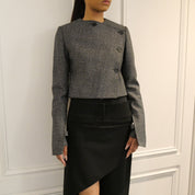 Courrèges [クレージュ] /  OBLIQUE TAILORED JACKET (GRAY)〔 オブリークテイラードジャケット〕