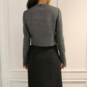 Courrèges [クレージュ] /  OBLIQUE TAILORED JACKET (GRAY)〔 オブリークテイラードジャケット〕