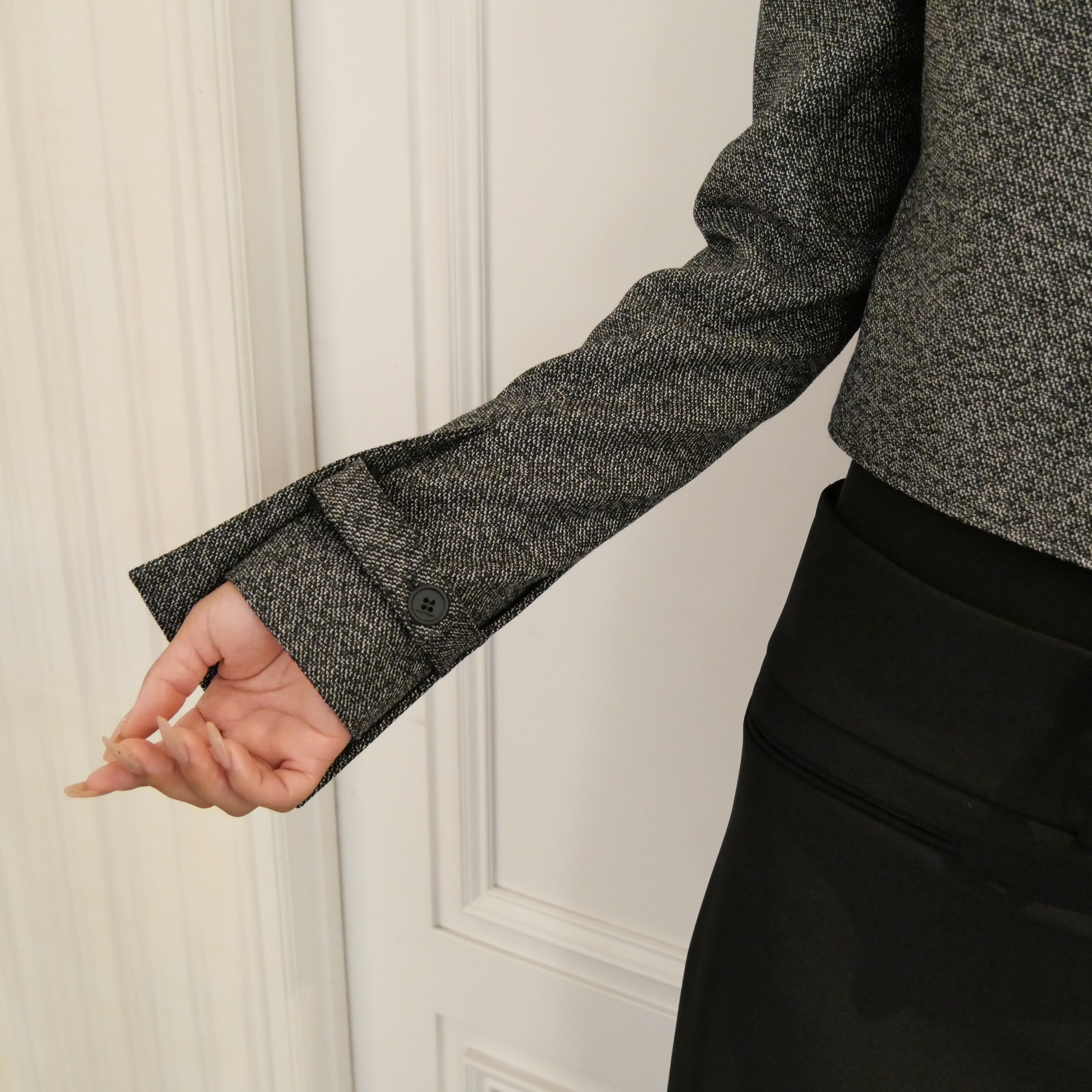 Courrèges [クレージュ] /  OBLIQUE TAILORED JACKET (GRAY)〔 オブリークテイラードジャケット〕