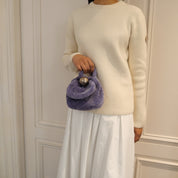 JIL SANDER[ジルサンダー] / SPHERE CLUTCH POUCH BAG（PURPLE）[スフィア クラッチ ポーチ バッグ]