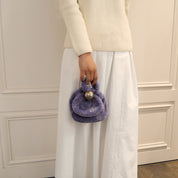 JIL SANDER[ジルサンダー] / SPHERE CLUTCH POUCH BAG（PURPLE）[スフィア クラッチ ポーチ バッグ]