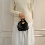 JIL SANDER [ジルサンダー] / SPHERE CLUTCH POUCH BAG (BLACK) [スフィアクラッチポーチバッグ]