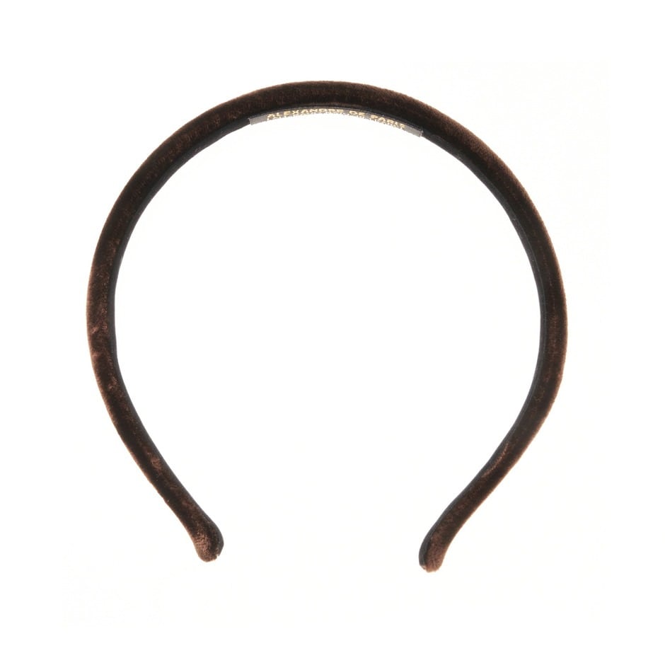 ALEXANDRE DE PARIS [アレクサンドル ドゥ パリ] / HEAD BAND 1cm (BROWN)  [カチューシャ ]