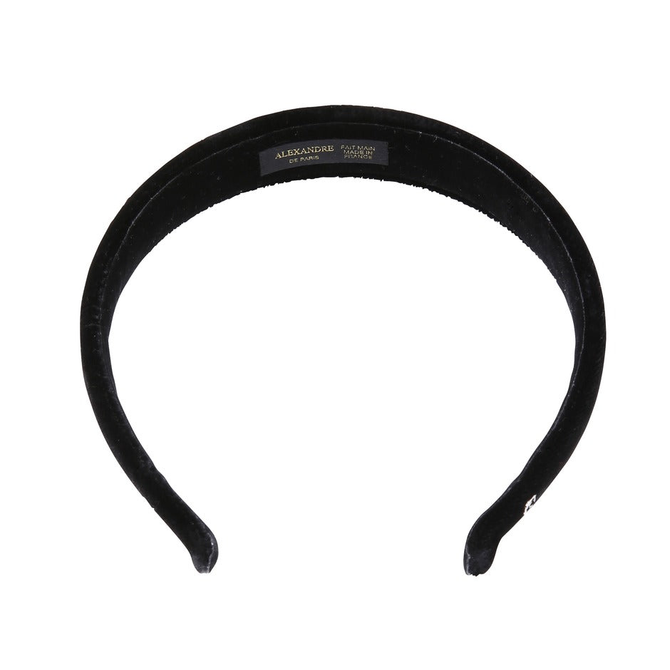 ALEXANDRE DE PARIS [アレクサンドル ドゥ パリ] / HEAD BAND 2.5cm (BLACK)   [カチューシャ ]