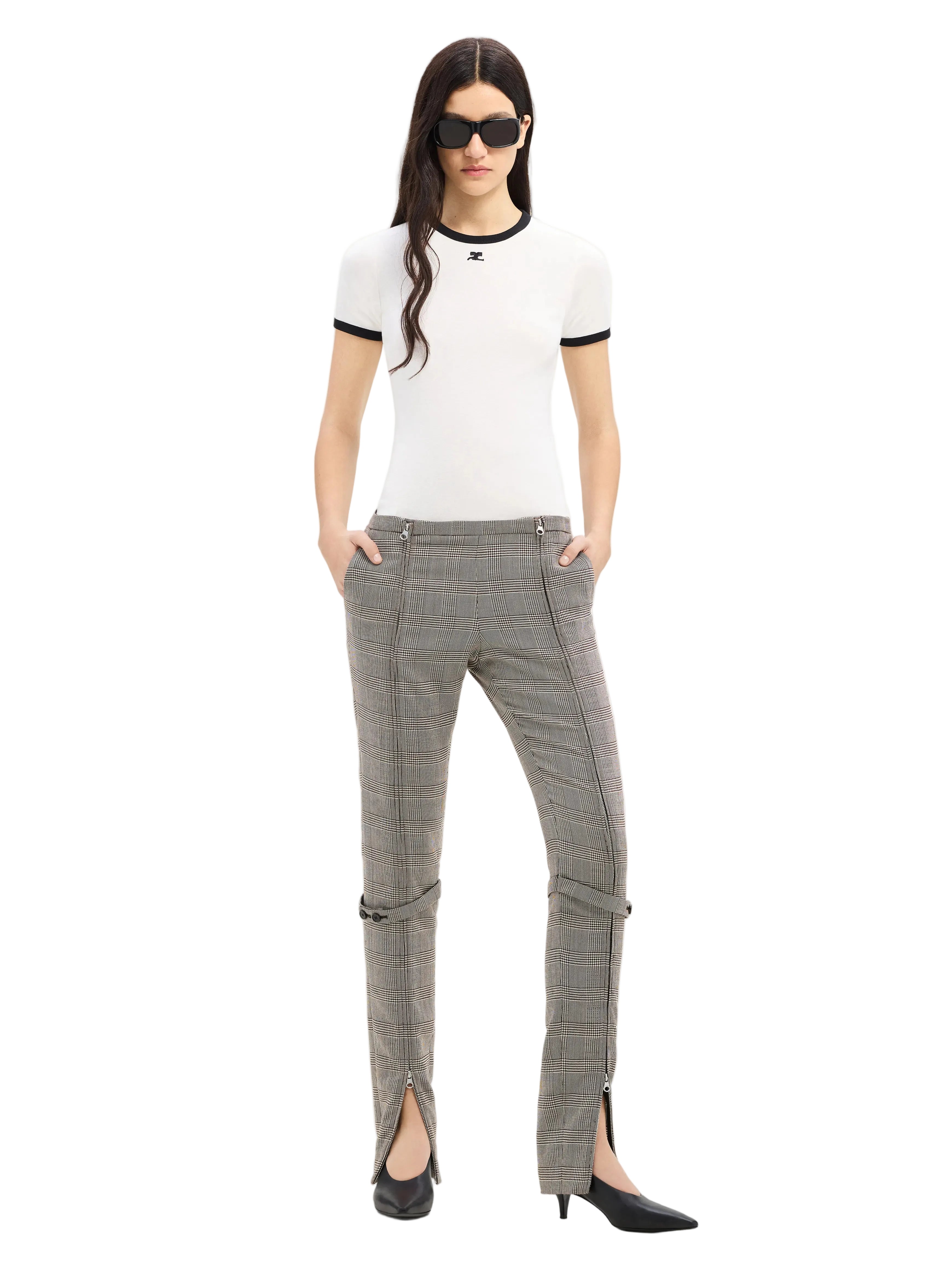 Courrèges [クレージュ] / SIGNATURE CONTRAST T-SHIRT (WHITE) [シグネチャー コントラスト ティーシャツ]
