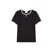 Courrèges [クレージュ] / SIGNATURE CONTRAST T-SHIRT (BLACK) [シグネチャー コントラスト ティーシャツ]