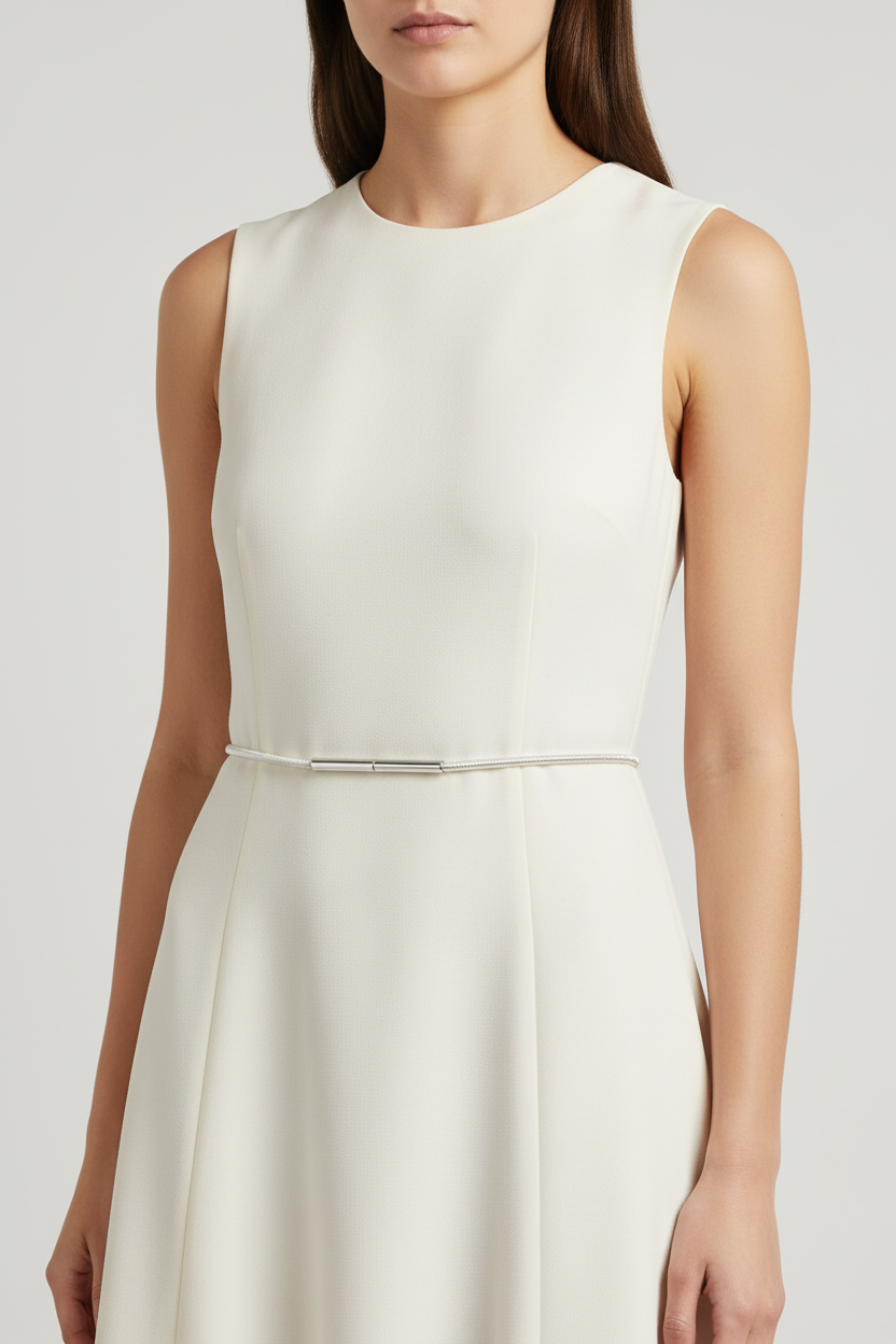 Dries Van Noten シルバーチェーンベルト 着用イメージ