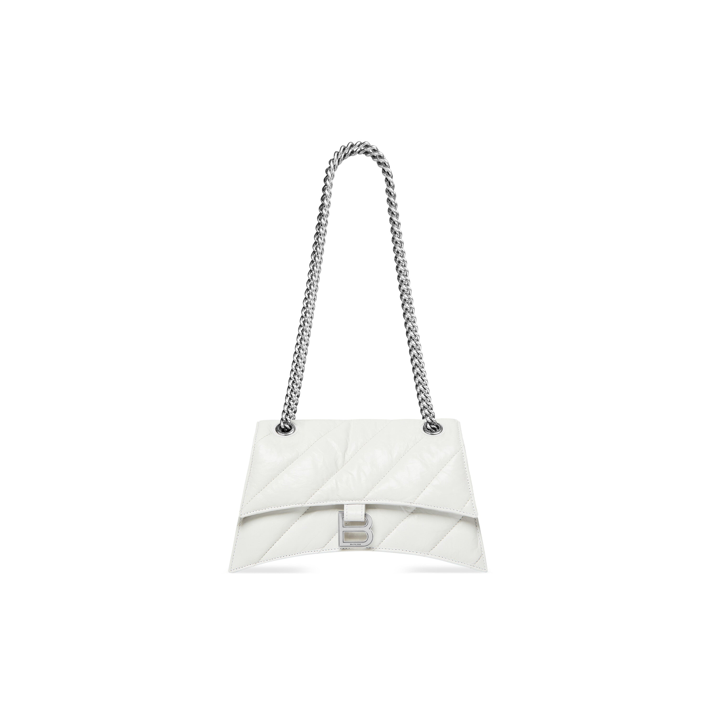 正規品・送料無料】BALENCIAGA / CRUSH Small Chain Bag ホワイト