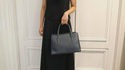 Valextra [ヴァレクストラ] / CLASSIC HAND BAG (deep blue gray)  [クラシック ハンドバッグ]