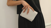 Valextra [ヴァレクストラ] / CHAIN POUCH (white gray) [チェーン ポーチ]