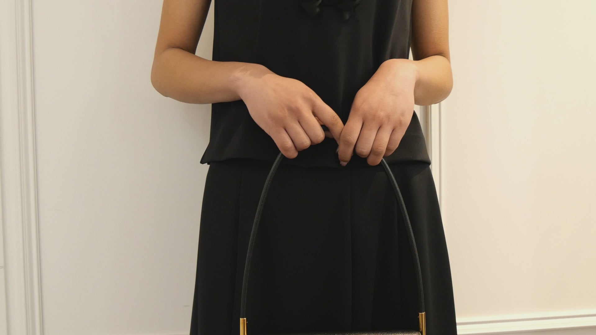 Valextra [ヴァレクストラ] / CLASSICAL HAND BAG S (black)  [クラシカル ハンド バッグ]