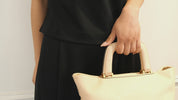 Valextra [ヴァレクストラ] / MAGNET HANDLE TOTE BAG (pinkbeige)  [マグネット ハンドル トートバッグ]