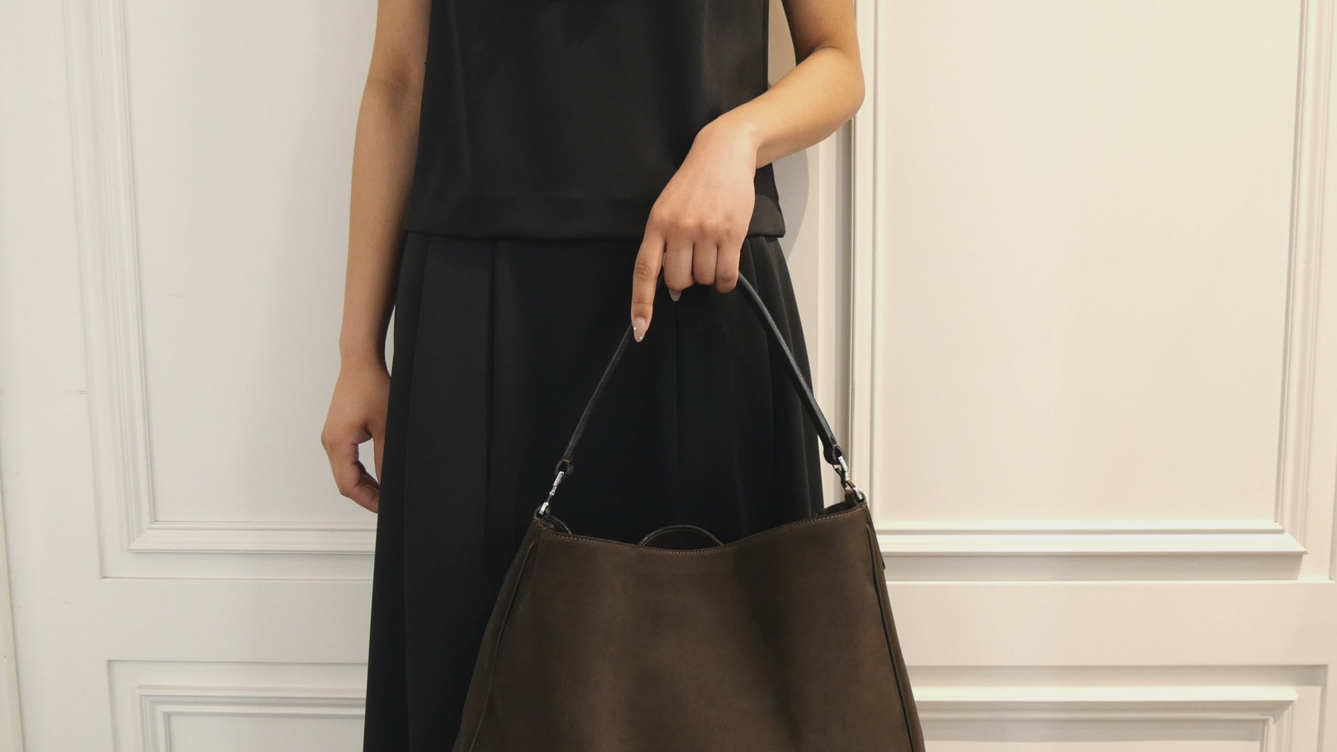 Valextra [ヴァレクストラ] / SMILE SUEDE TOTE BAG (brown)  [スマイル スエード トートバッグ]