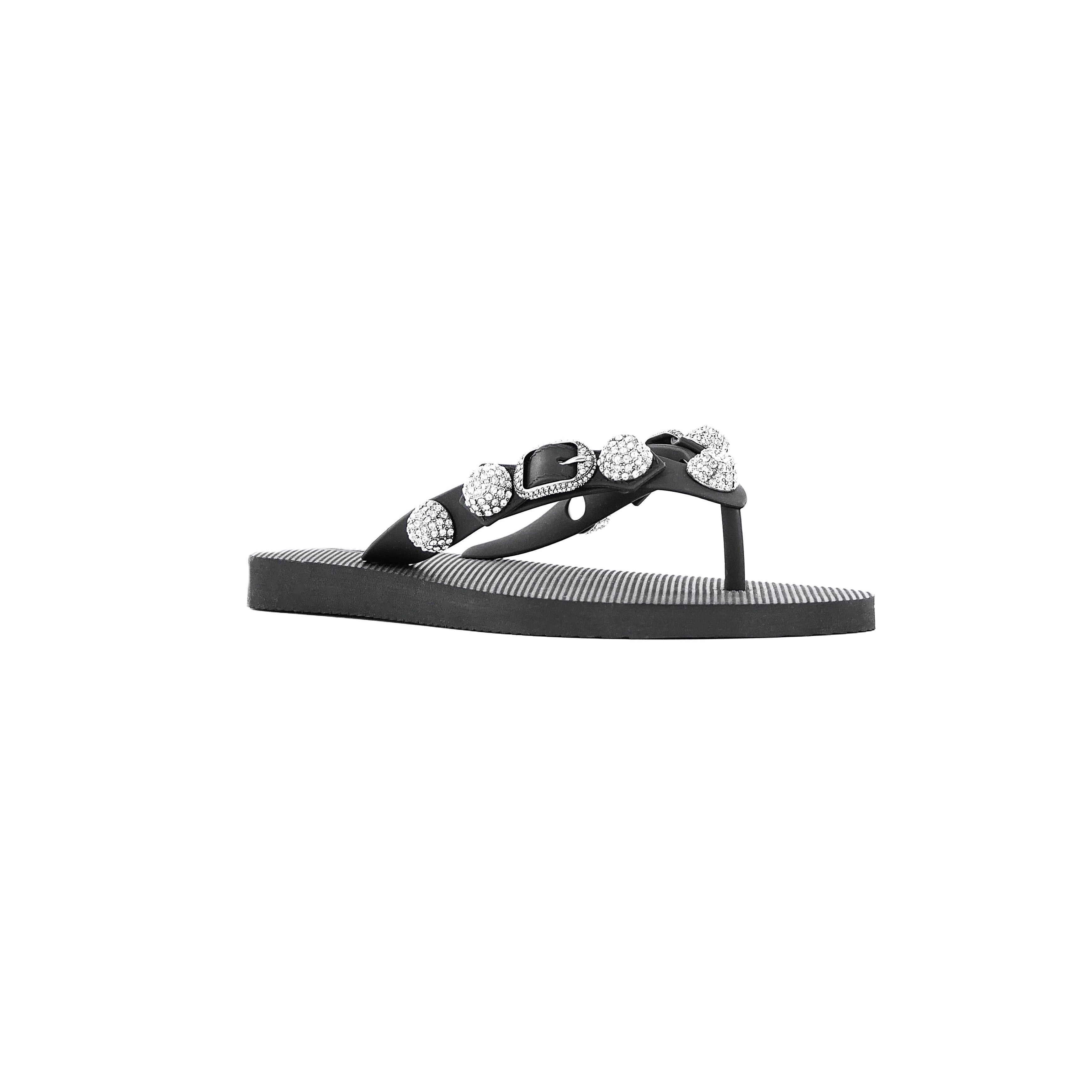 BALENCIAGA [バレンシアガ] / CAGOLE STUDDED THONG SANDALS (BLACK) [カゴールスタッズトングサンダル]