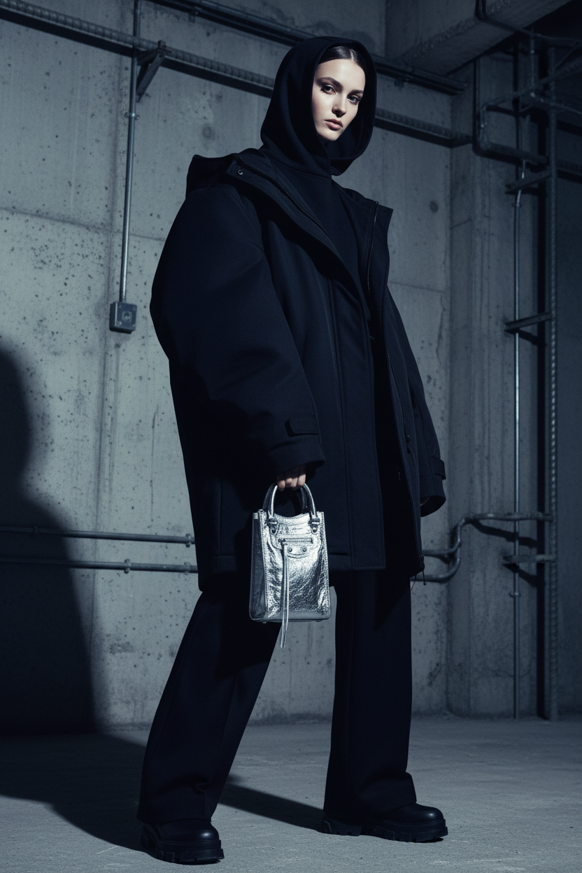 Silver Mini Bag Editorial