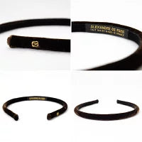 ALEXANDRE DE PARIS [アレクサンドル ドゥ パリ] / HEAD BAND 0.6cm (BROWN)   [カチューシャ ]