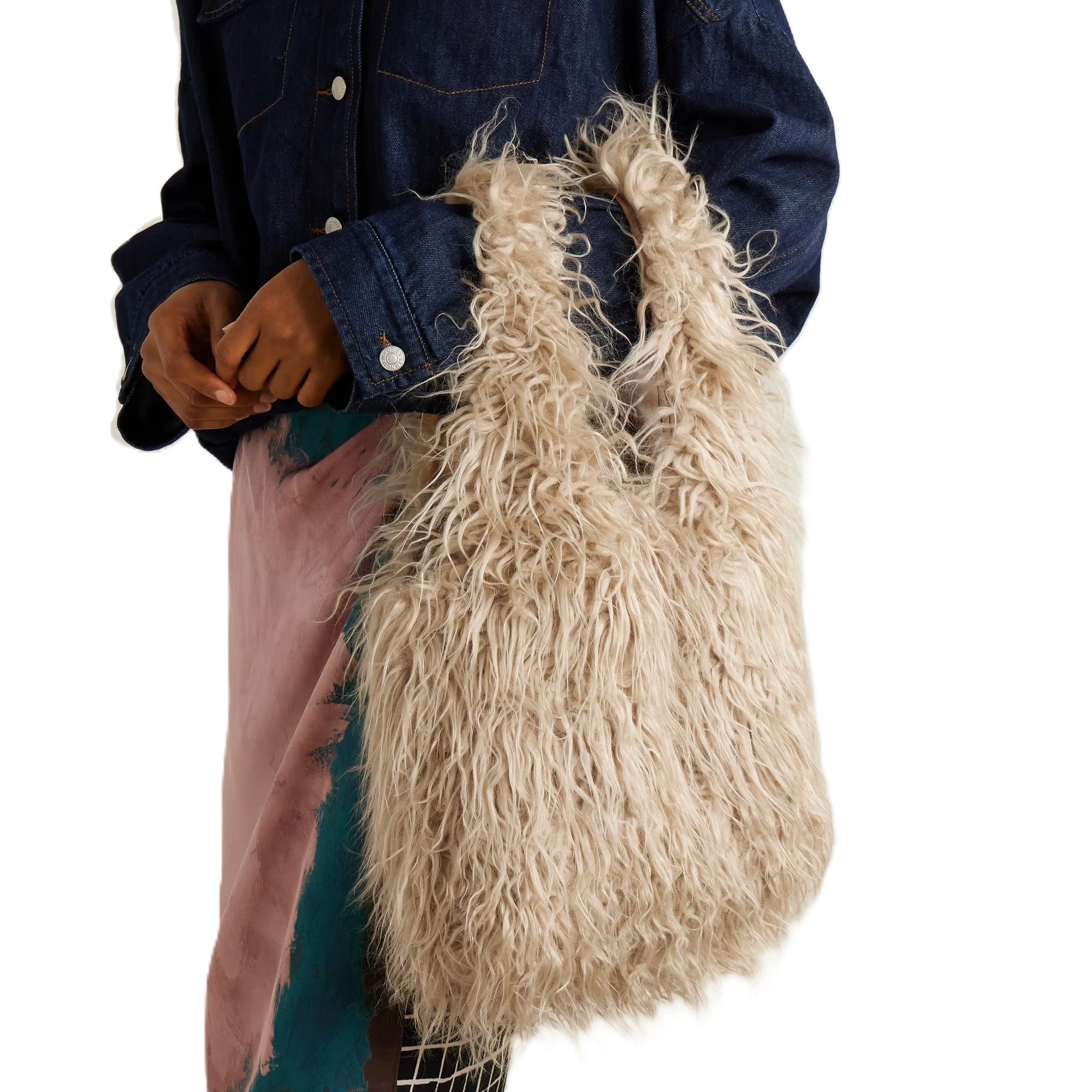 Dries Van Noten [ドリス ヴァン ノッテン] / MARCHE FUR BAG（LATTE） [マルシェバッグ]