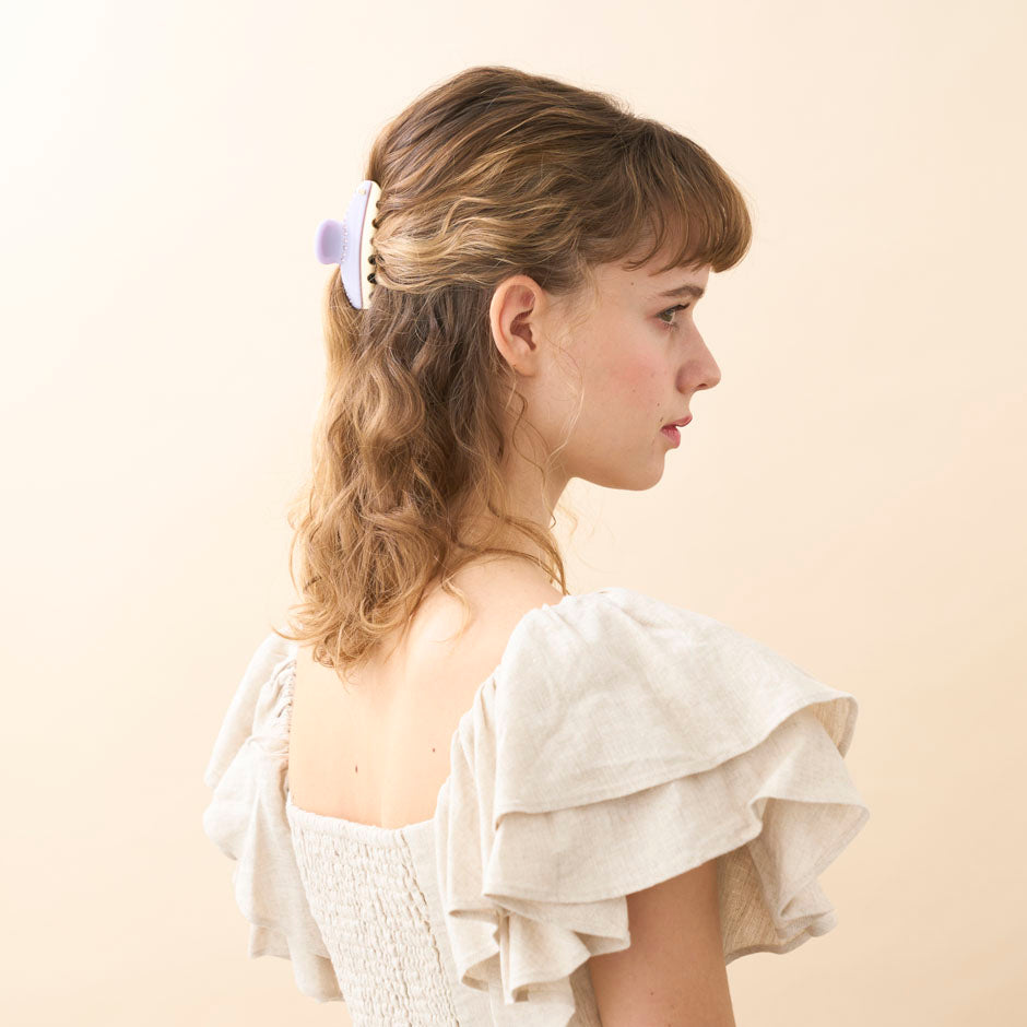 ALEXANDRE DE PARIS ヘアクリップ パープル alexandre de paris（レディースヘアアクセサリー）（色