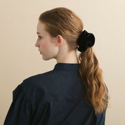 ALEXANDRE DE PARIS [アレクサンドル ドゥ パリ] / SCRUNCHIE (BLACK)   [シュシュ]