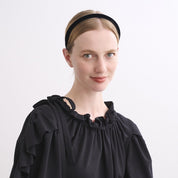 ALEXANDRE DE PARIS [アレクサンドル ドゥ パリ] / HEAD BAND 1cm (NAVY)   [カチューシャ ]