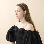 ALEXANDRE DE PARIS [アレクサンドル ドゥ パリ] / HEAD BAND 1cm (BEIGE) [カチューシャ]