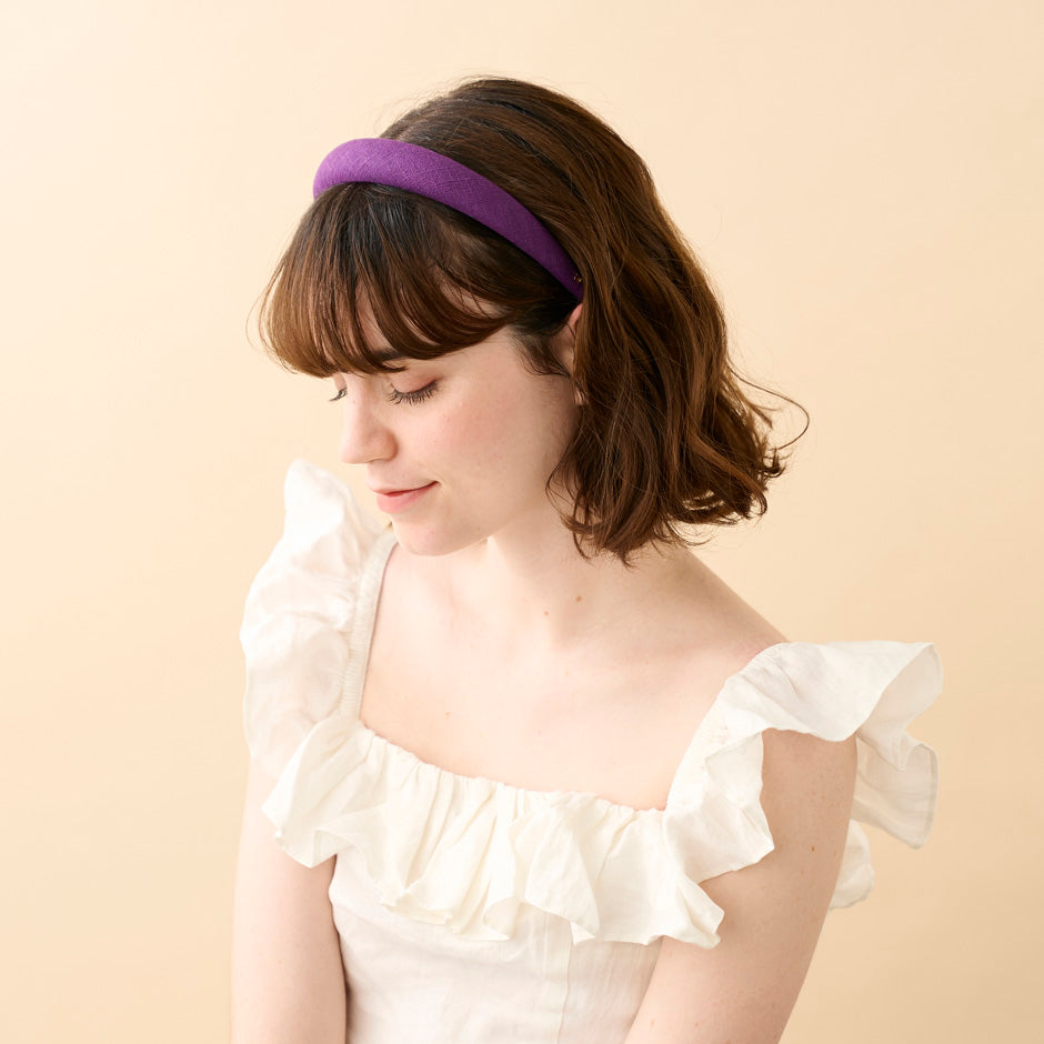 ALEXANDRE DE PARIS [アレクサンドル ドゥ パリ] / HEAD BAND 2.5cm (PURPLE)   [カチューシャ ]