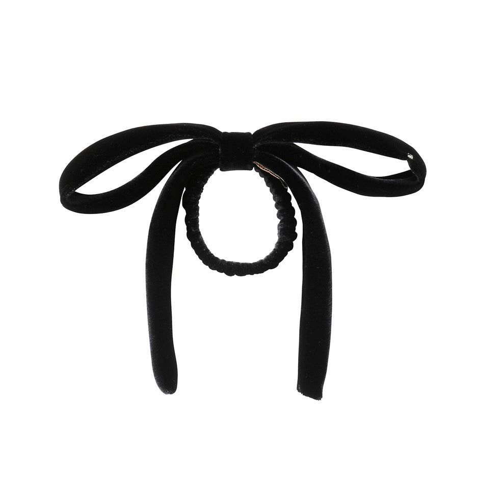 ALEXANDRE DE PARIS [アレクサンドル ドゥ パリ] / RIBBON PONY (BROWN） [ポニーリボンヘアアクセサリー]