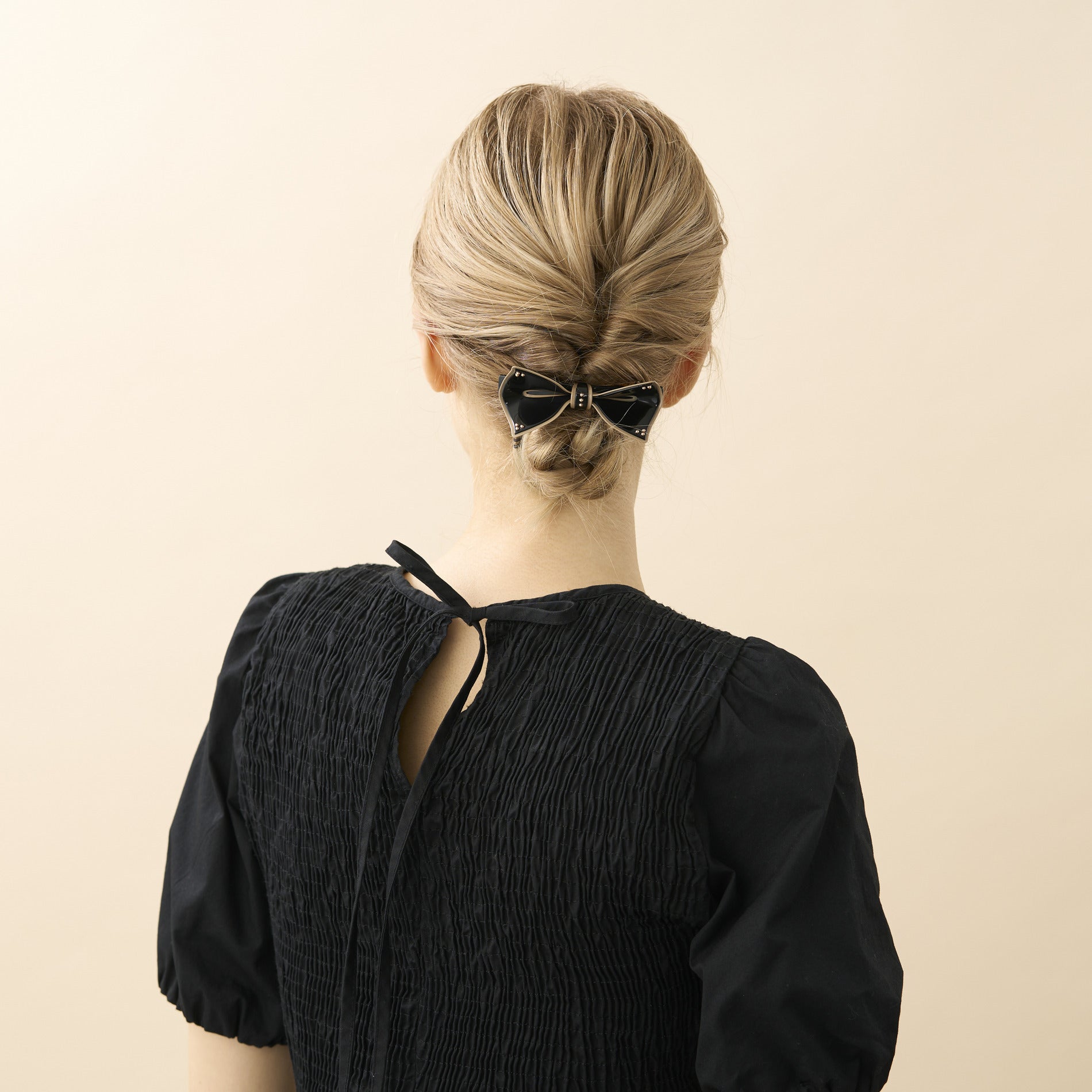 ALEXANDRE DE PARIS [アレクサンドル ドゥ パリ] / SERENITE RIBBON BALLETTA 8cm (BLACK) [セレニテ リボン バレッタ]