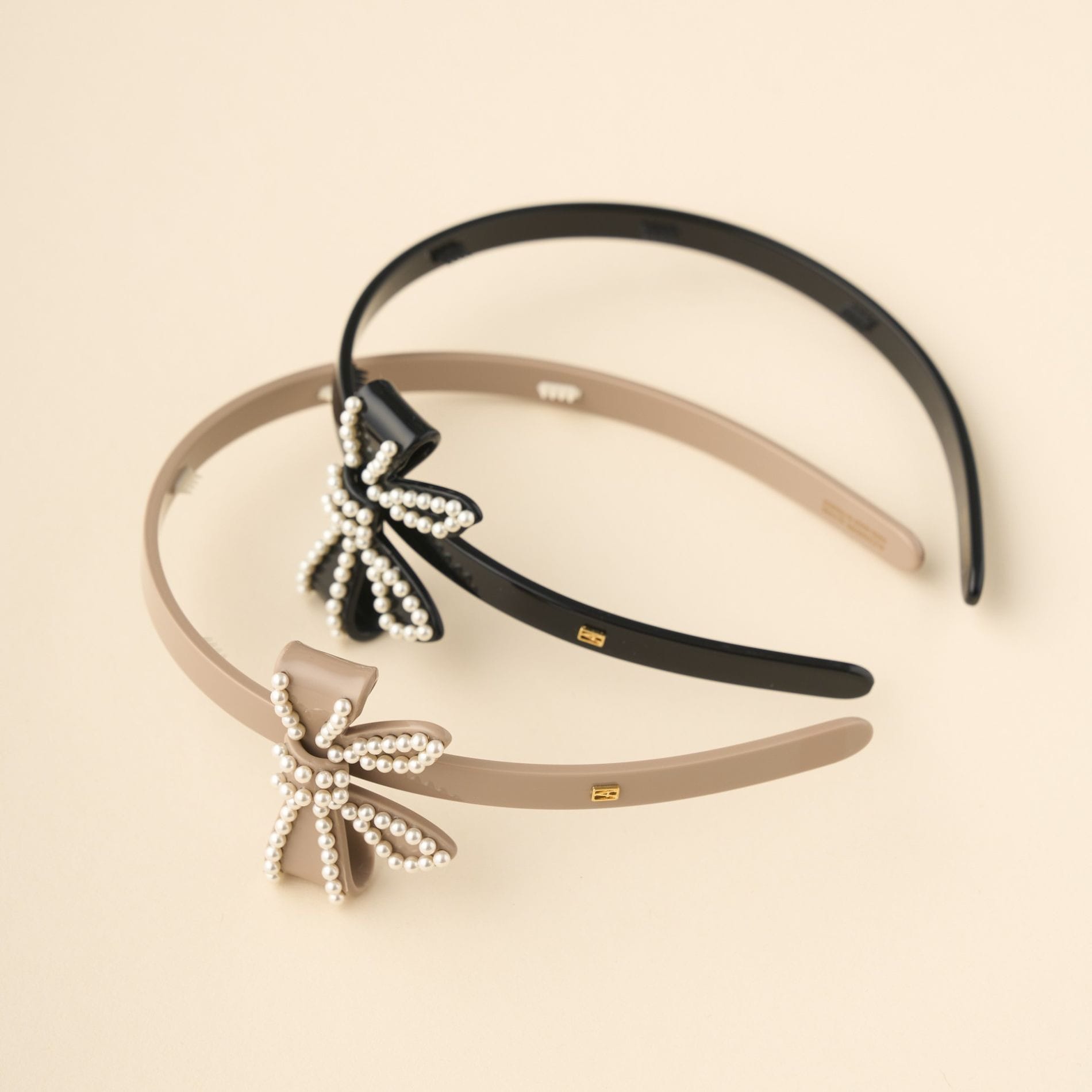 ALEXANDRE DE PARIS [アレクサンドル ドゥ パリ] / EVEIL HEAD BAND 1cm (BEIGE) [エベイユ カチューシャ]