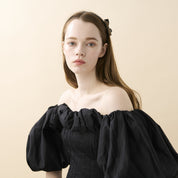 ALEXANDRE DE PARIS [アレクサンドル ドゥ パリ] / SERENITE HEAD BAND 1cm (BLACK) [セレニテ カチューシャ]