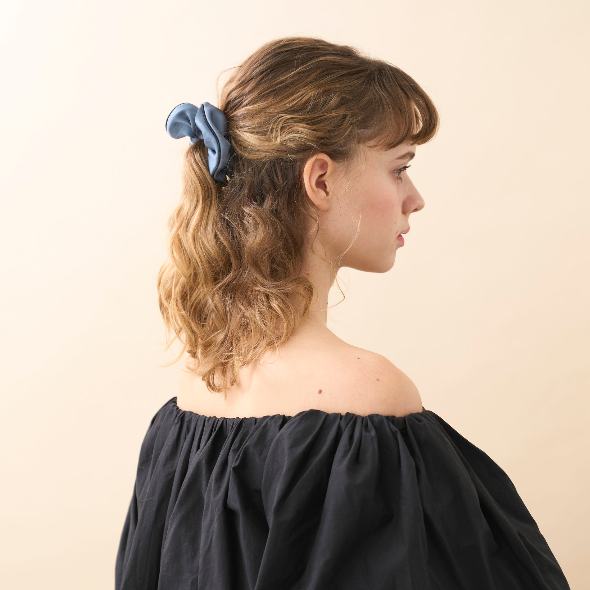 ALEXANDRE DE PARIS [アレクサンドル ドゥ パリ] /SCRUNCHIE（GREY）[シュシュ]