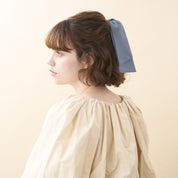 ALEXANDRE DE PARIS [アレクサンドル ドゥ パリ] /SCRUNCHIE（BLUE/GREY）[シュシュ]