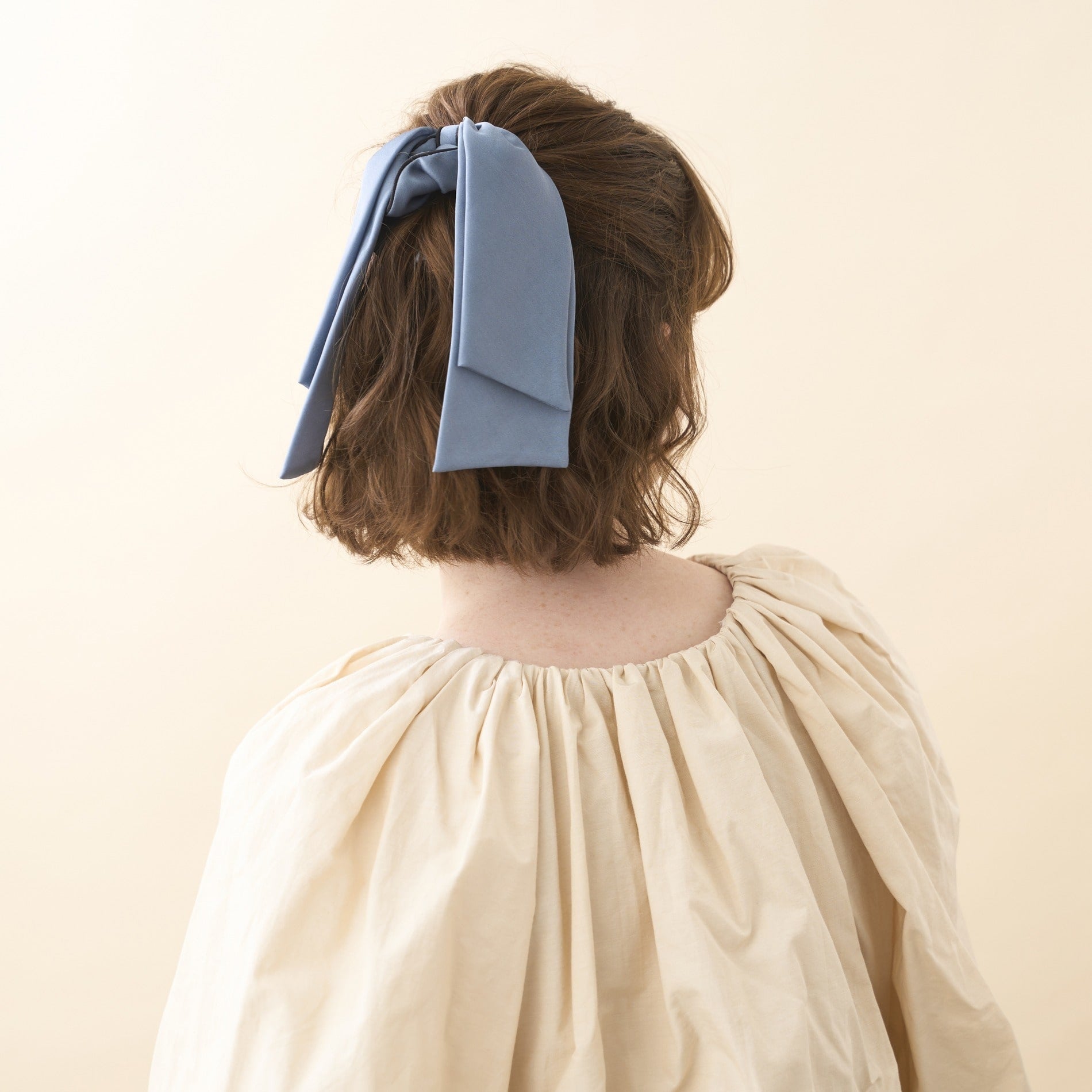 ALEXANDRE DE PARIS [アレクサンドル ドゥ パリ] /SCRUNCHIE（BLUE/GREY）[シュシュ]
